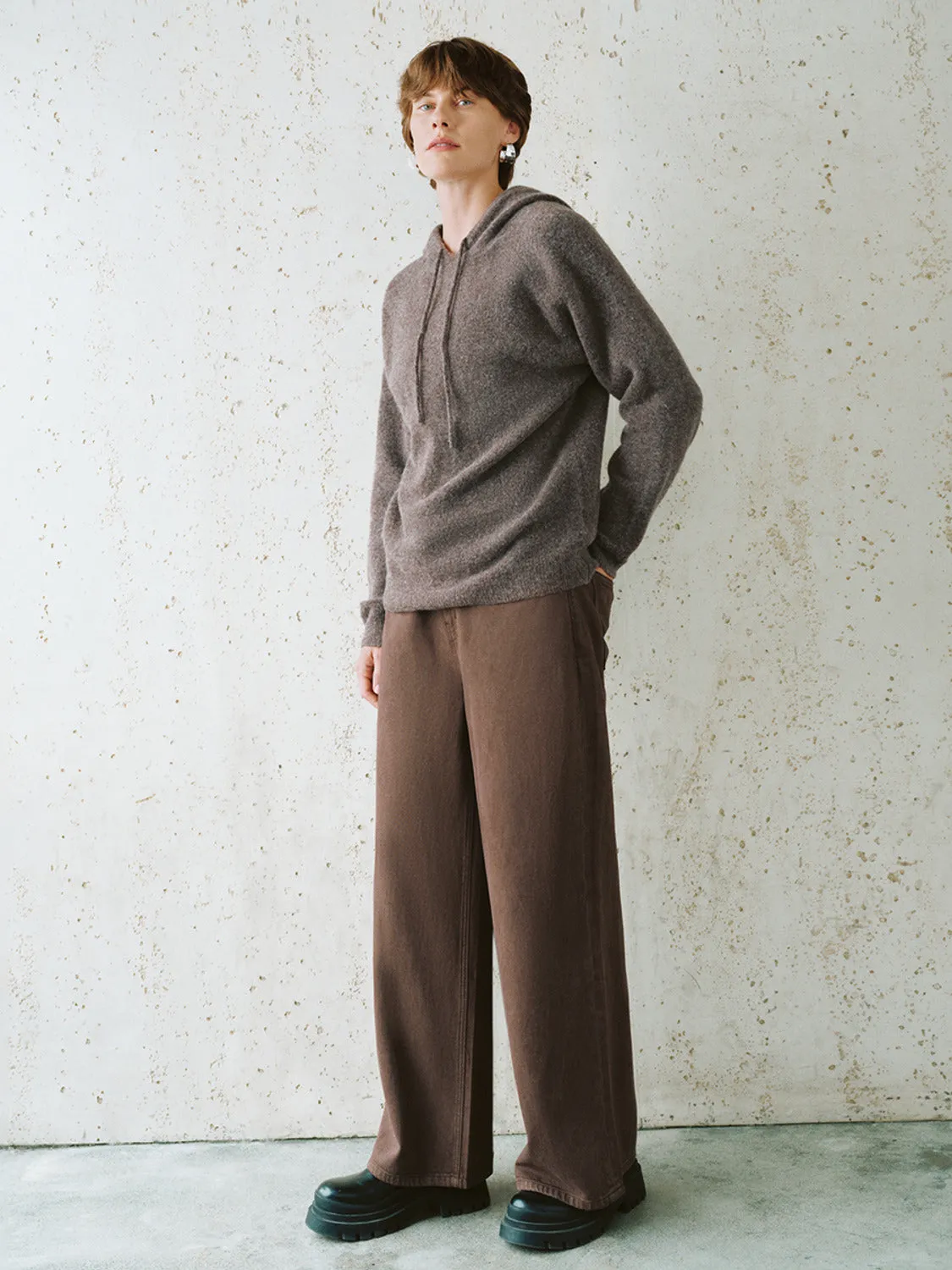 Hoodie Loose Knitted T-Shirts sold by Urban Revivo product image thumbnail 4