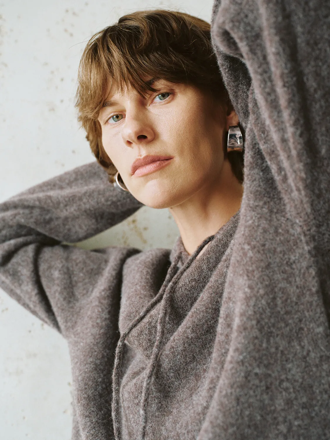 Hoodie Loose Knitted T-Shirts sold by Urban Revivo product image thumbnail 3