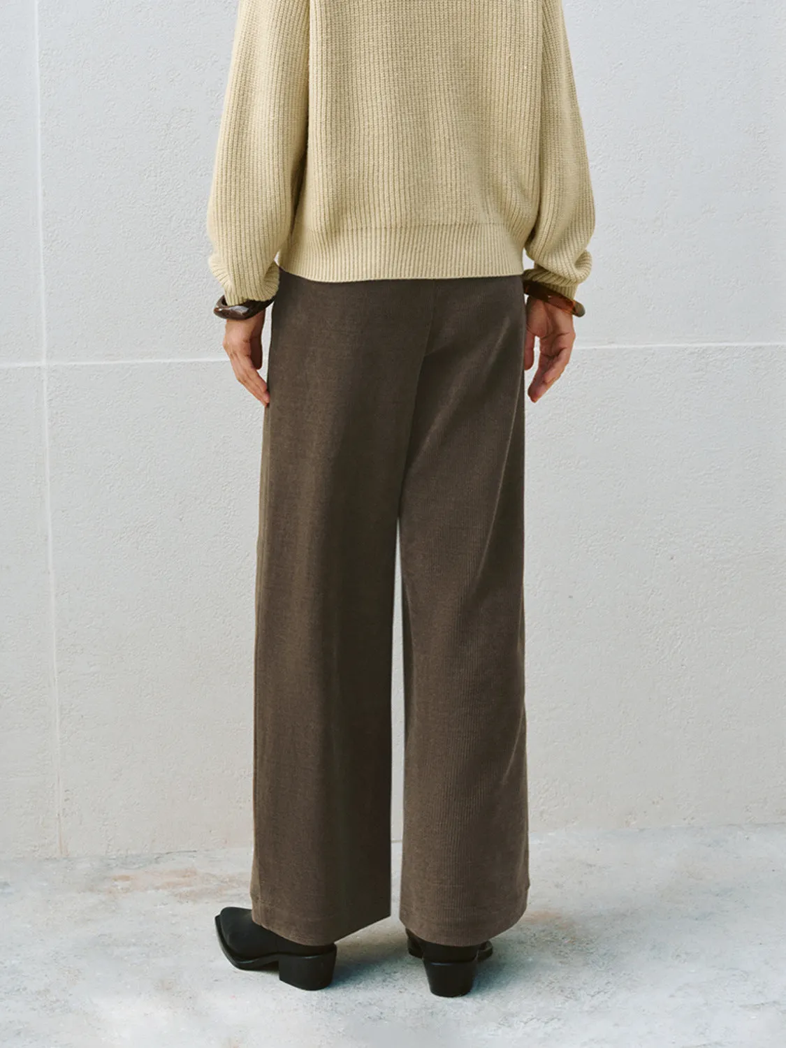 Straight Wide-Leg Pants sold by Urban Revivo product image thumbnail 3