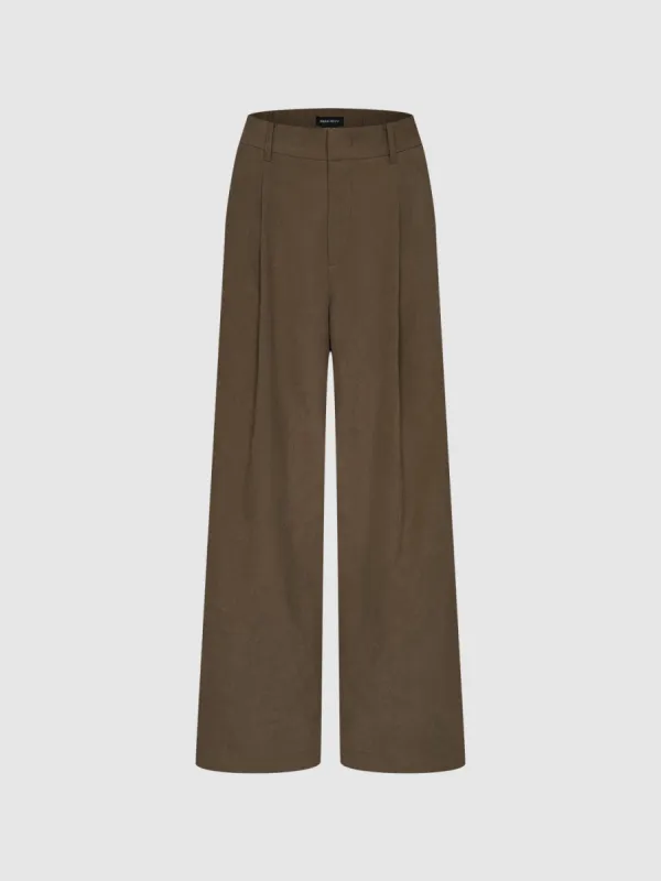 Regular Wide-Leg Pants sold by Urban Revivo