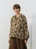 Leaf Printed Loose Overhead Shirts sold by Urban Revivo