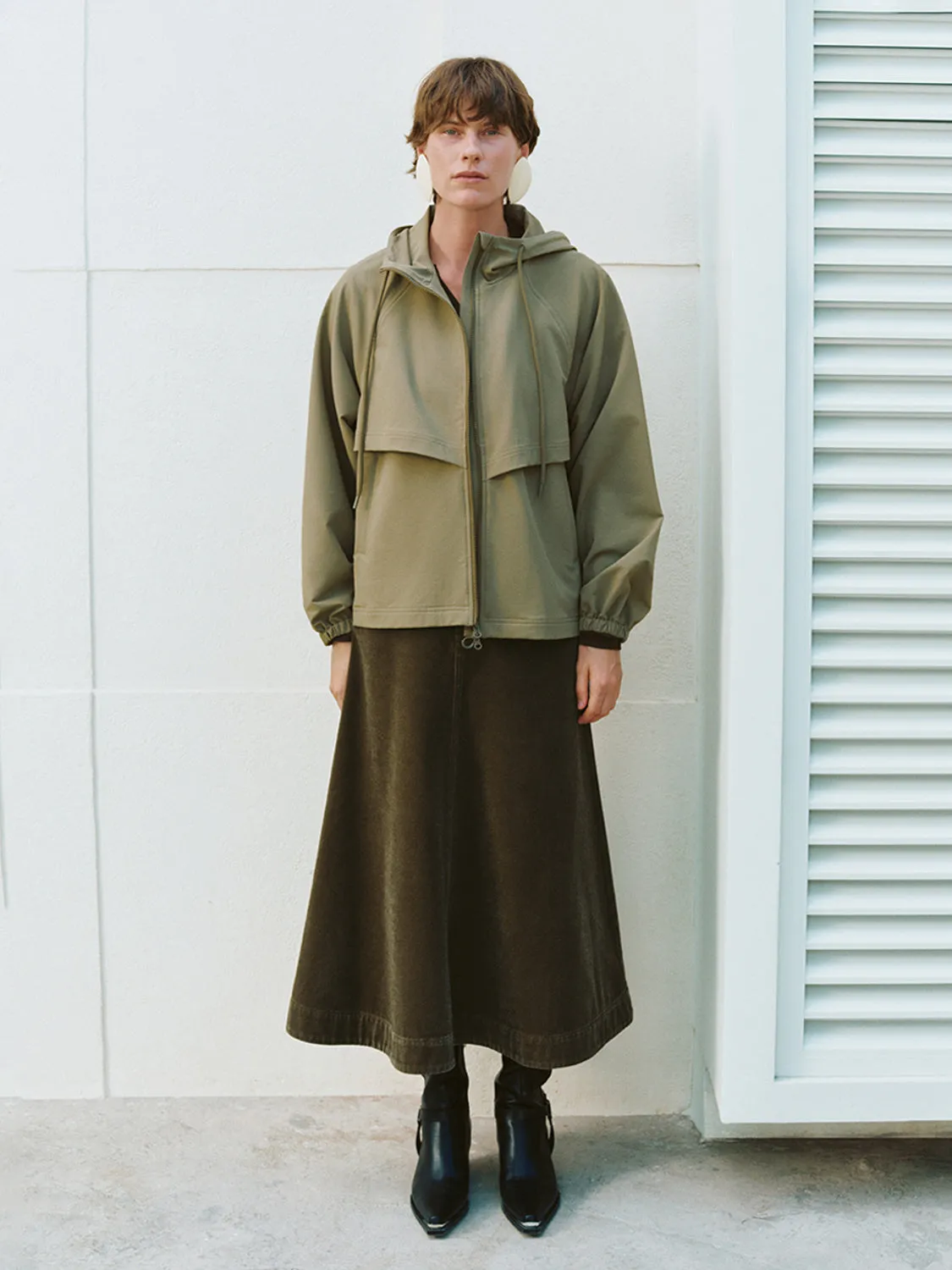 Loose Hoodie Zipper Front Jackets sold by Urban Revivo product image thumbnail 4