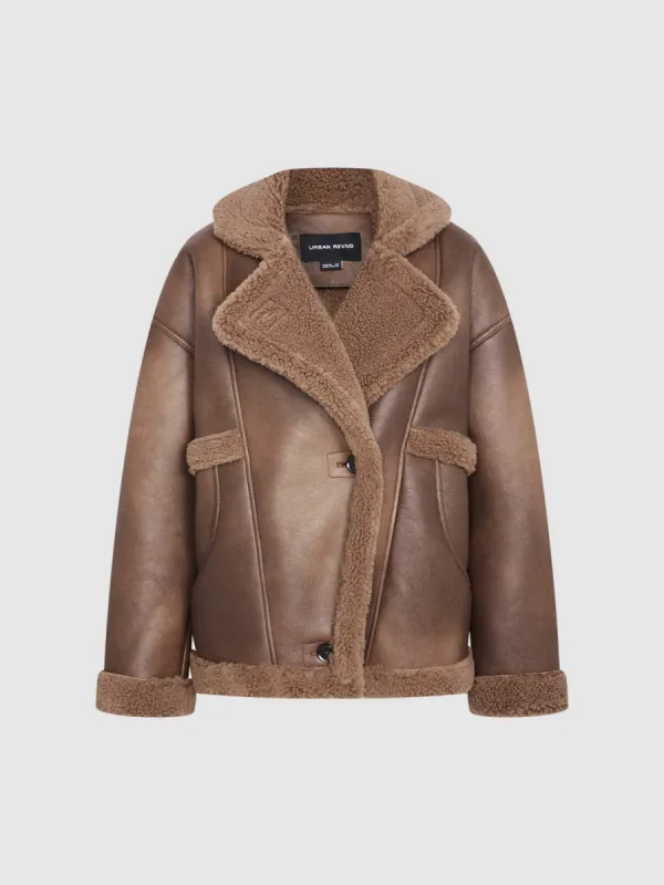 Leather Shearling Jackets made by Urban Revivo
