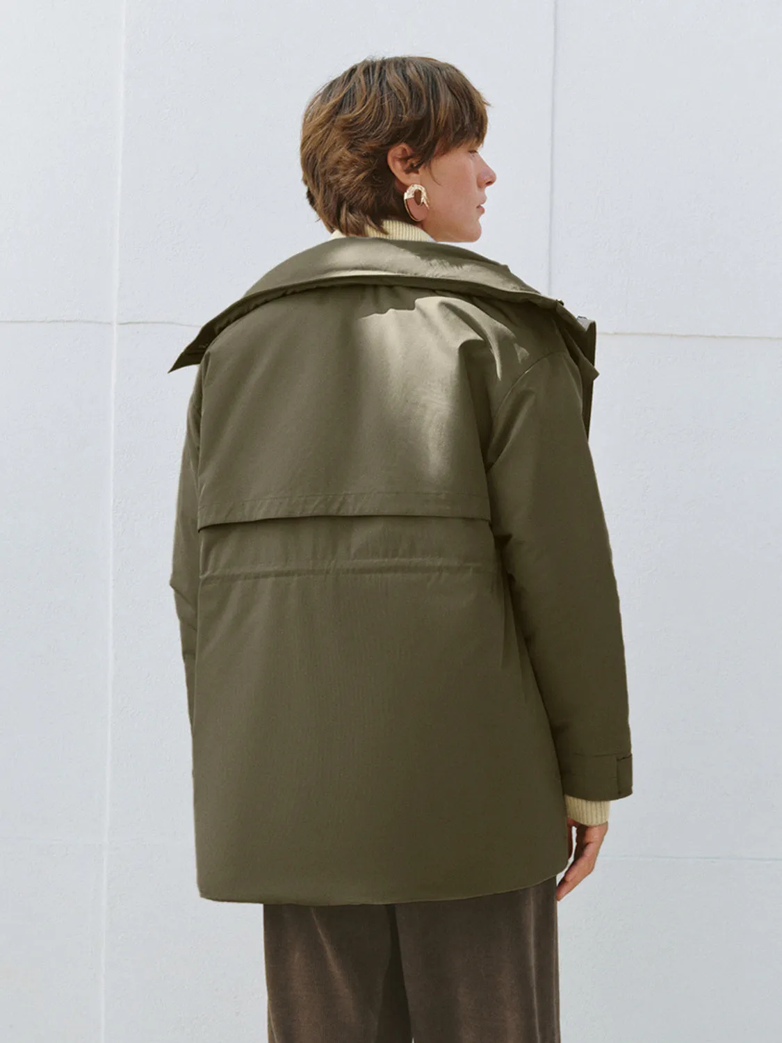 Multi Pockets Hoodie Down Outerwear sold by Urban Revivo product image thumbnail 2