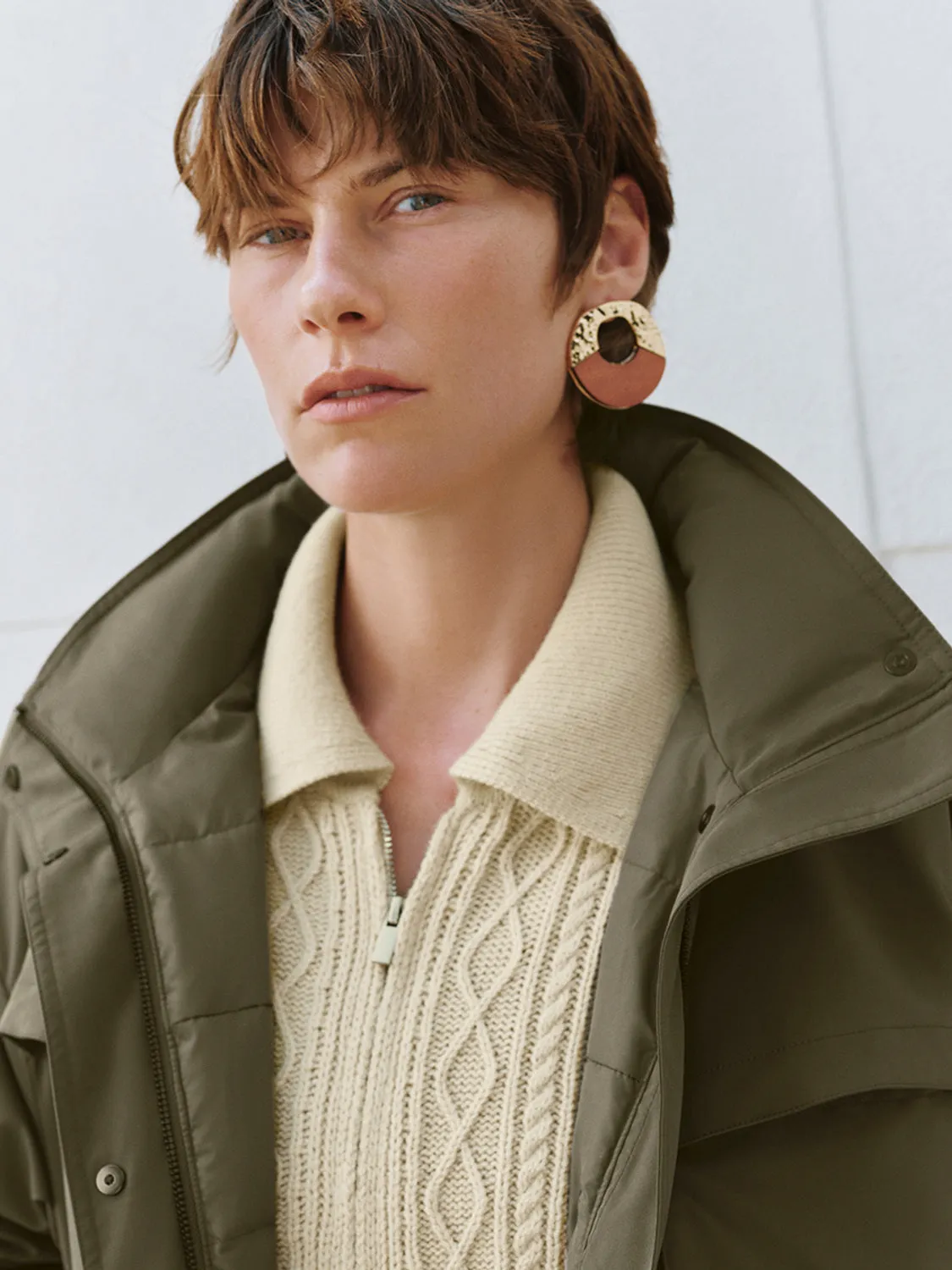 Multi Pockets Hoodie Down Outerwear sold by Urban Revivo product image thumbnail 5