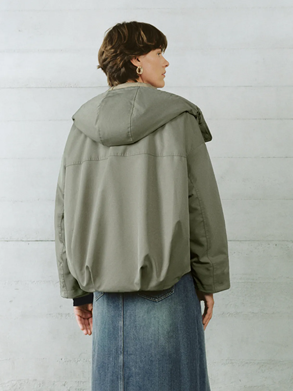Oversized Hoodie Down Outerwear sold by Urban Revivo product image thumbnail 2
