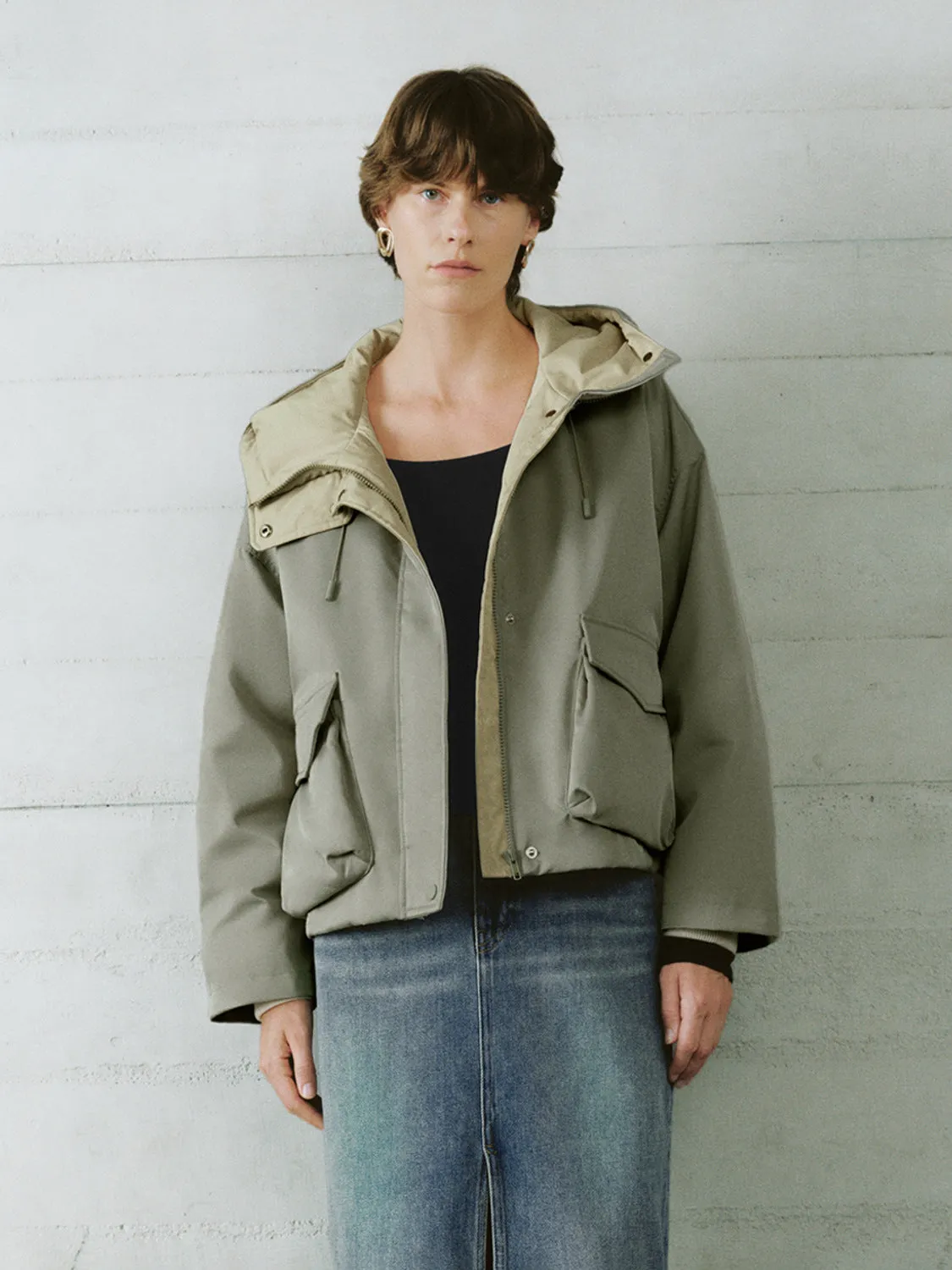 Oversized Hoodie Down Outerwear sold by Urban Revivo product image thumbnail 4