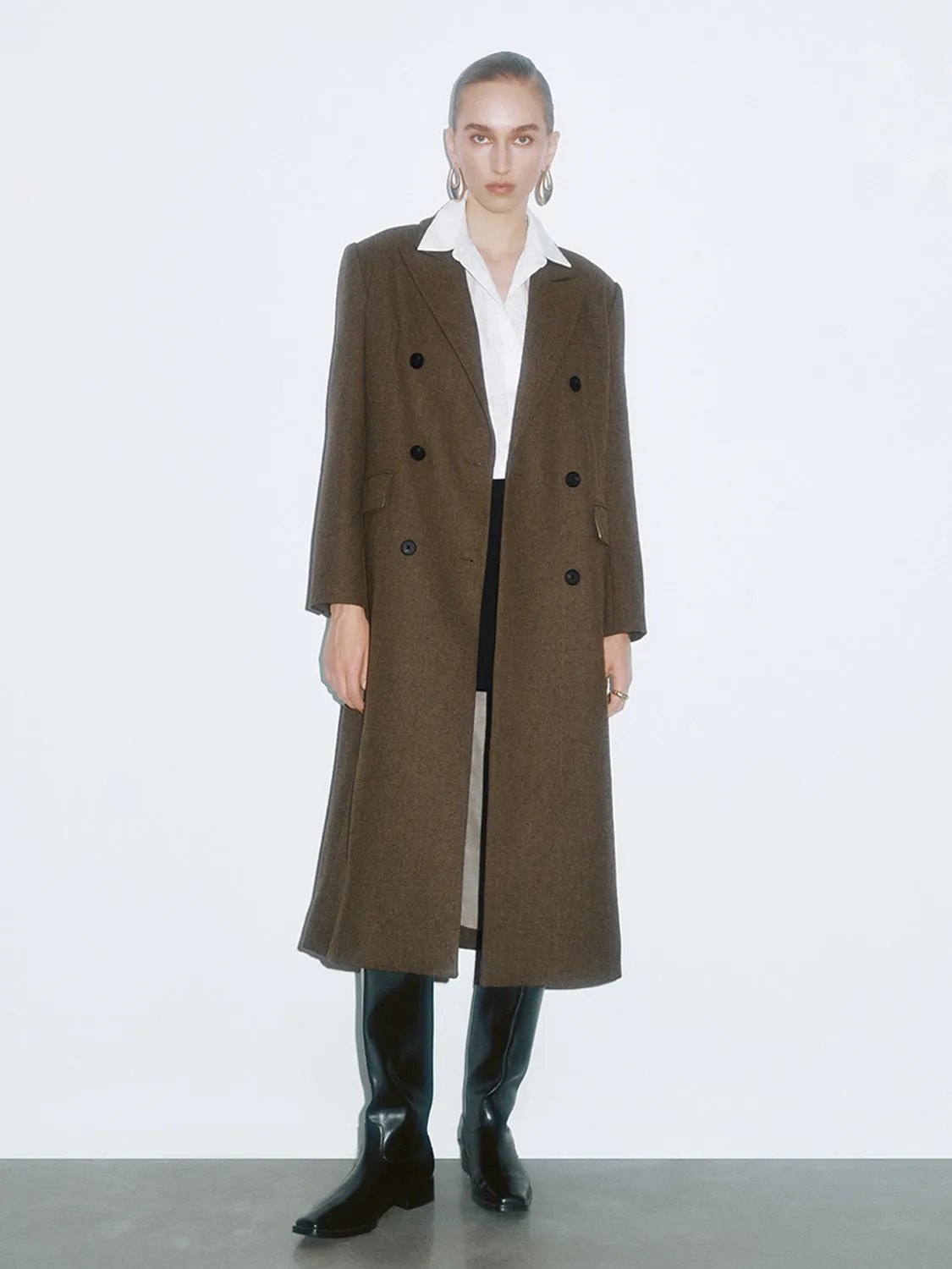 Double Breasted Maxi Coats sold by Urban Revivo product image thumbnail 4