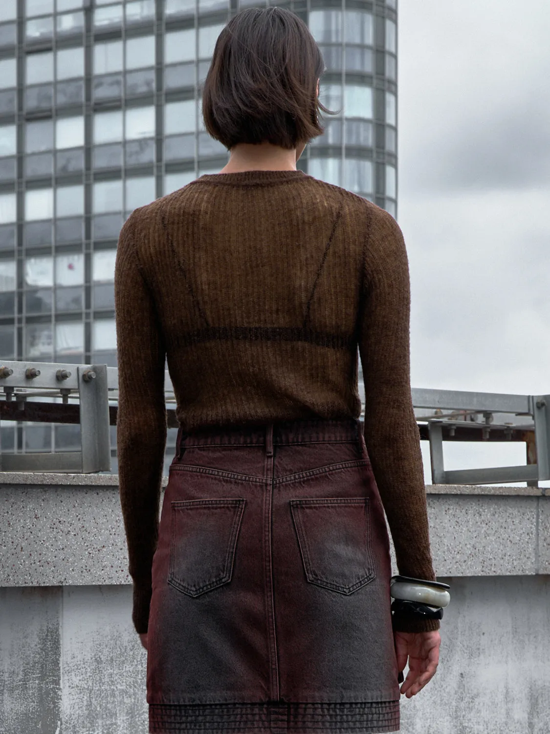 See-through Knitted T-Shirts sold by Urban Revivo product image thumbnail 3