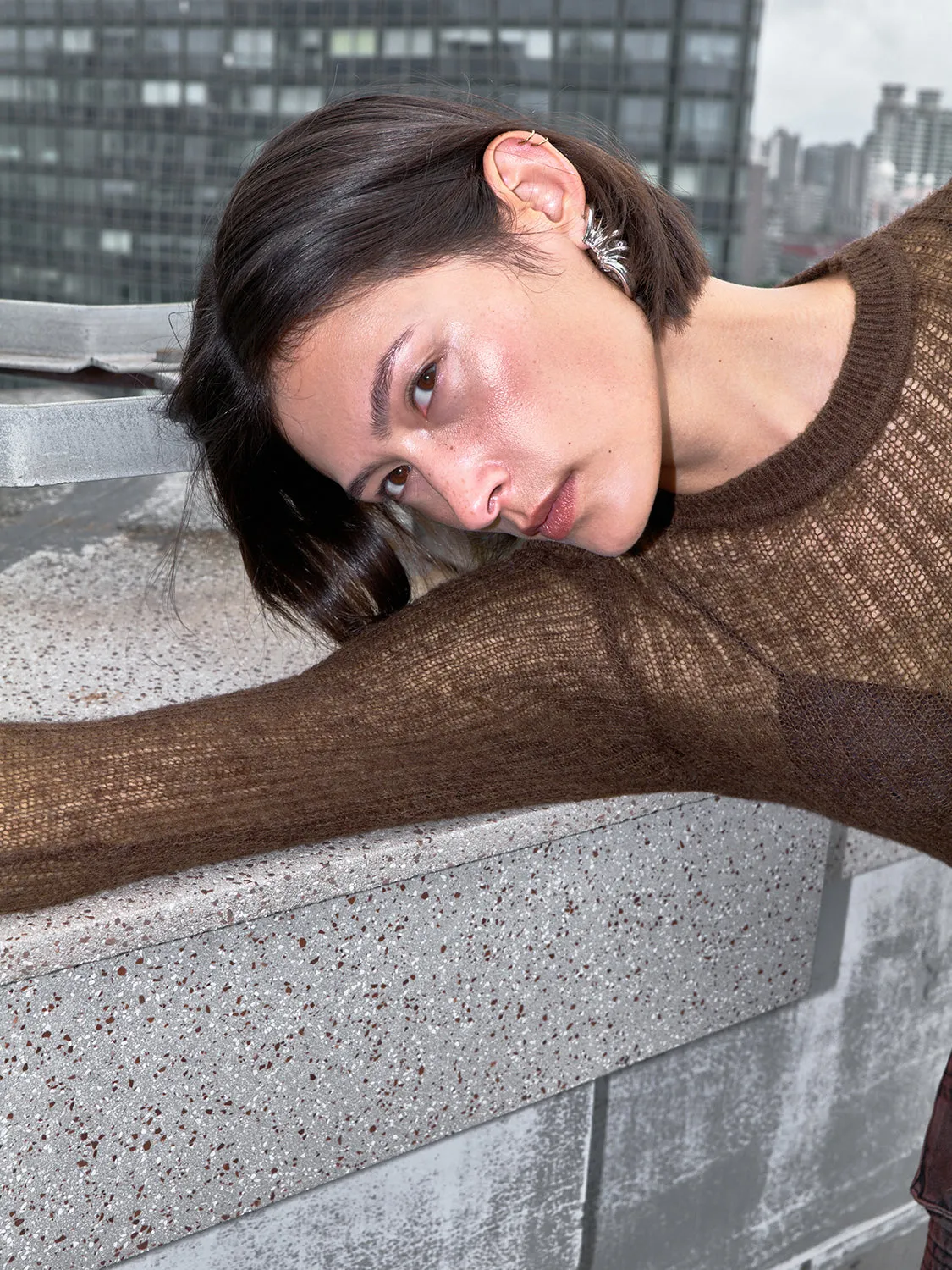 See-through Knitted T-Shirts sold by Urban Revivo product image thumbnail 5