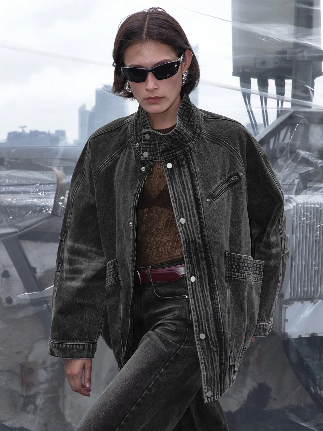 High Collar Denim Jackets sold by Urban Revivo