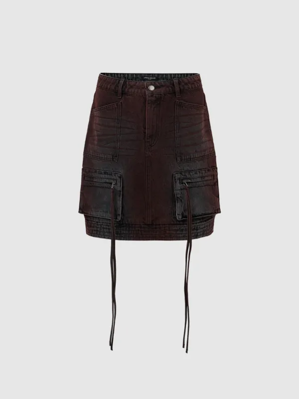 Cargo Mini Denim Skirts sold by Urban Revivo