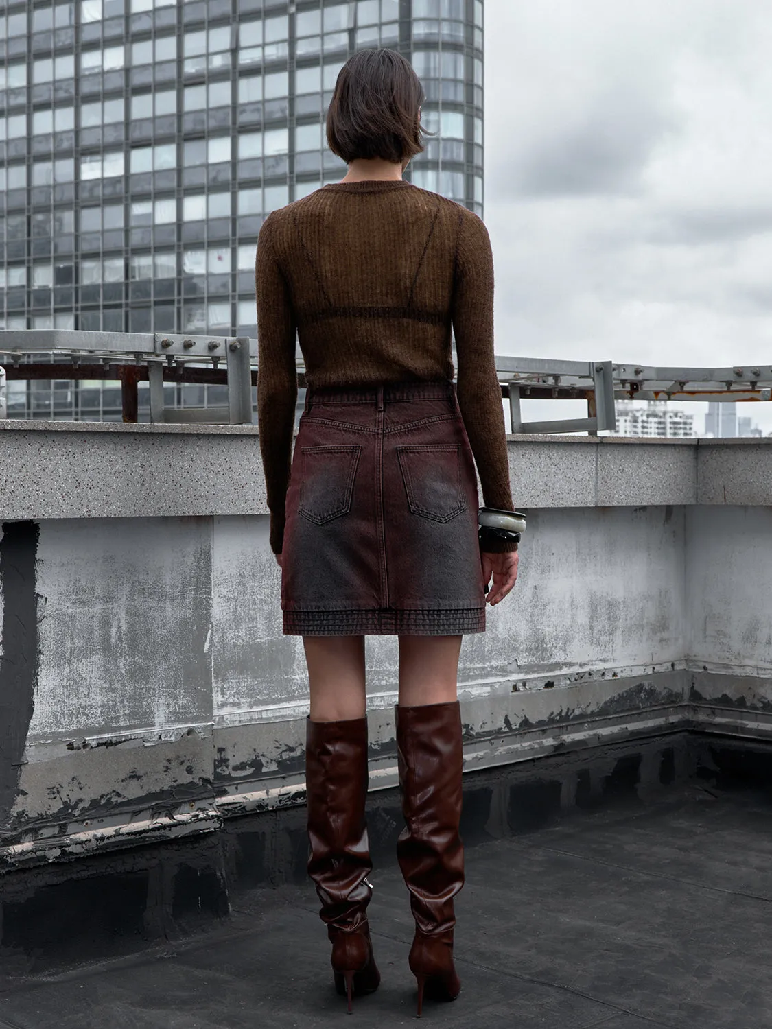 Cargo Mini Denim Skirts sold by Urban Revivo product image thumbnail 4