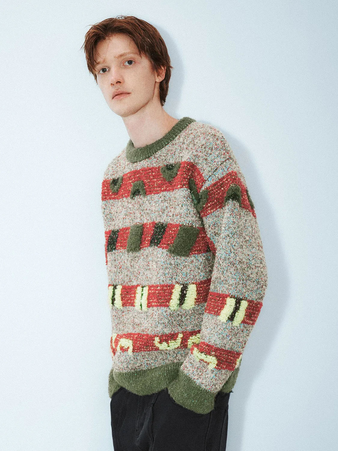 Regular Crew Neck Knitted T-Shirts sold by Urban Revivo product image thumbnail 2