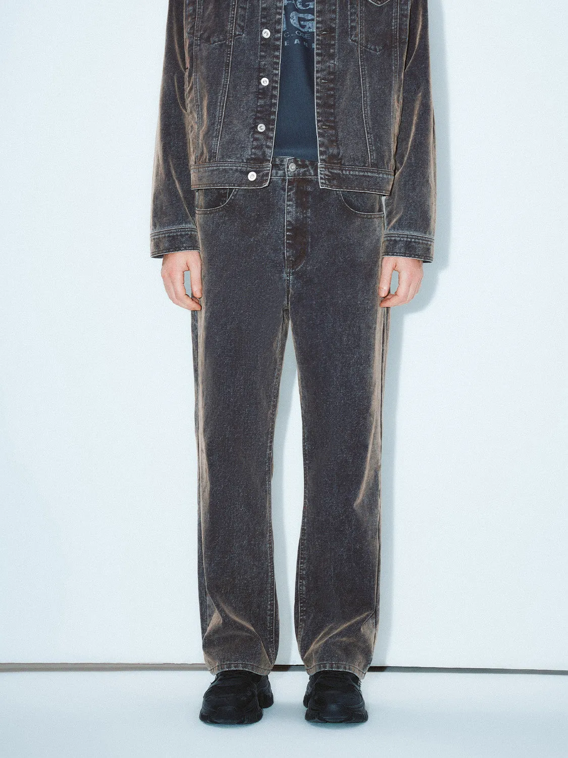 Denim Straight Jeans sold by Urban Revivo product image thumbnail 2