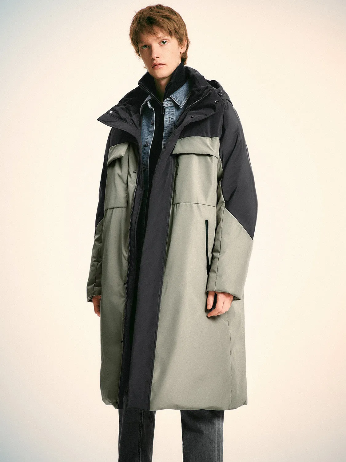 Paneled Loose Padded Down Outerwear sold by Urban Revivo product image thumbnail 4