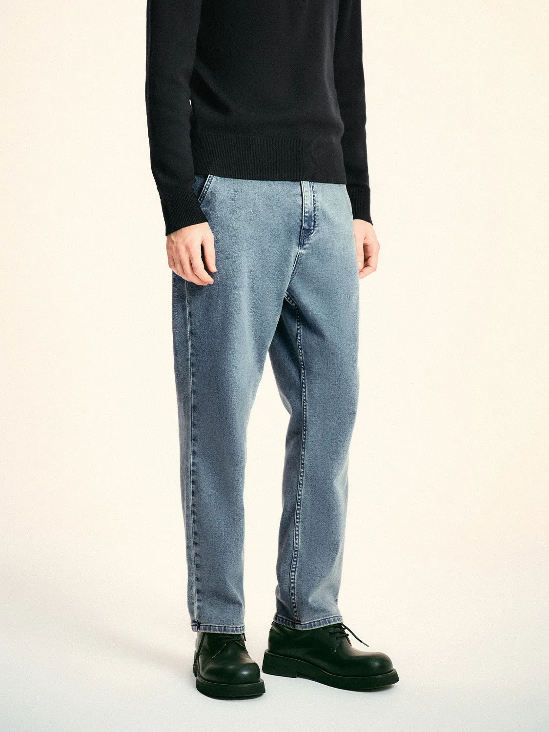 Washed Denim Jeans sold by Urban Revivo product image thumbnail 3