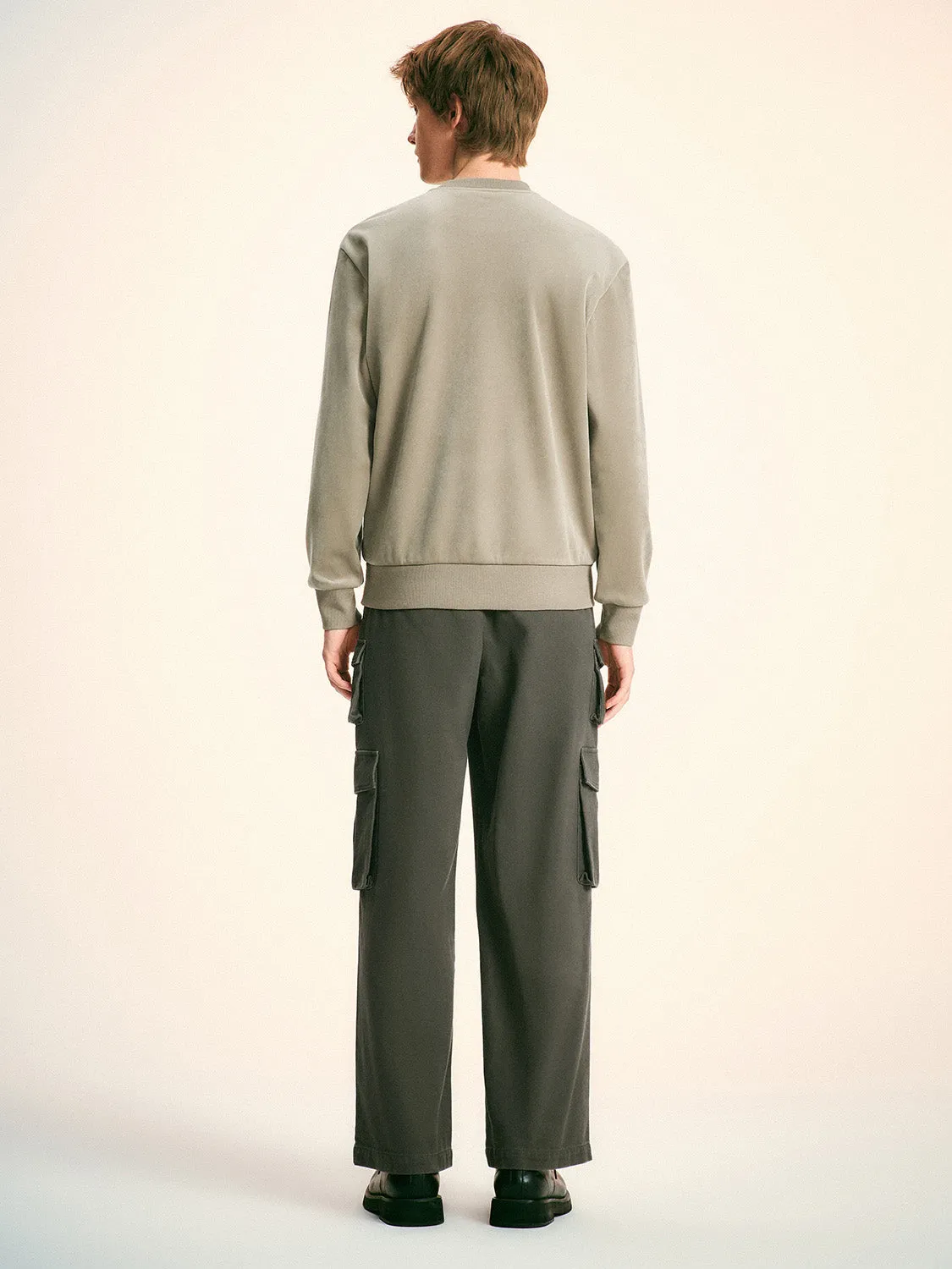 Flap Pocket Wide-Leg Pants sold by Urban Revivo product image thumbnail 4