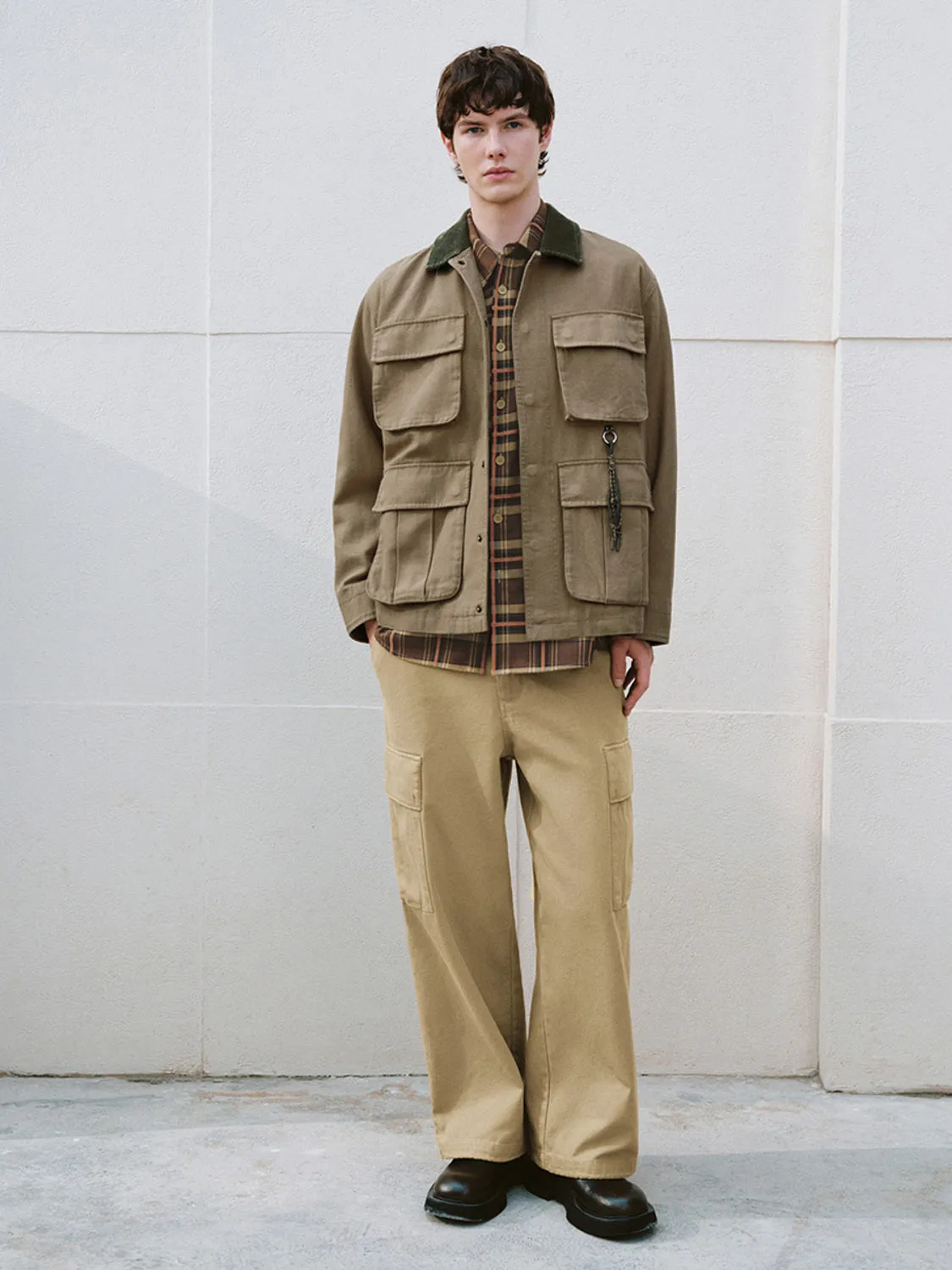 Wide-Leg Flap Pocket Pants sold by Urban Revivo product image thumbnail 5