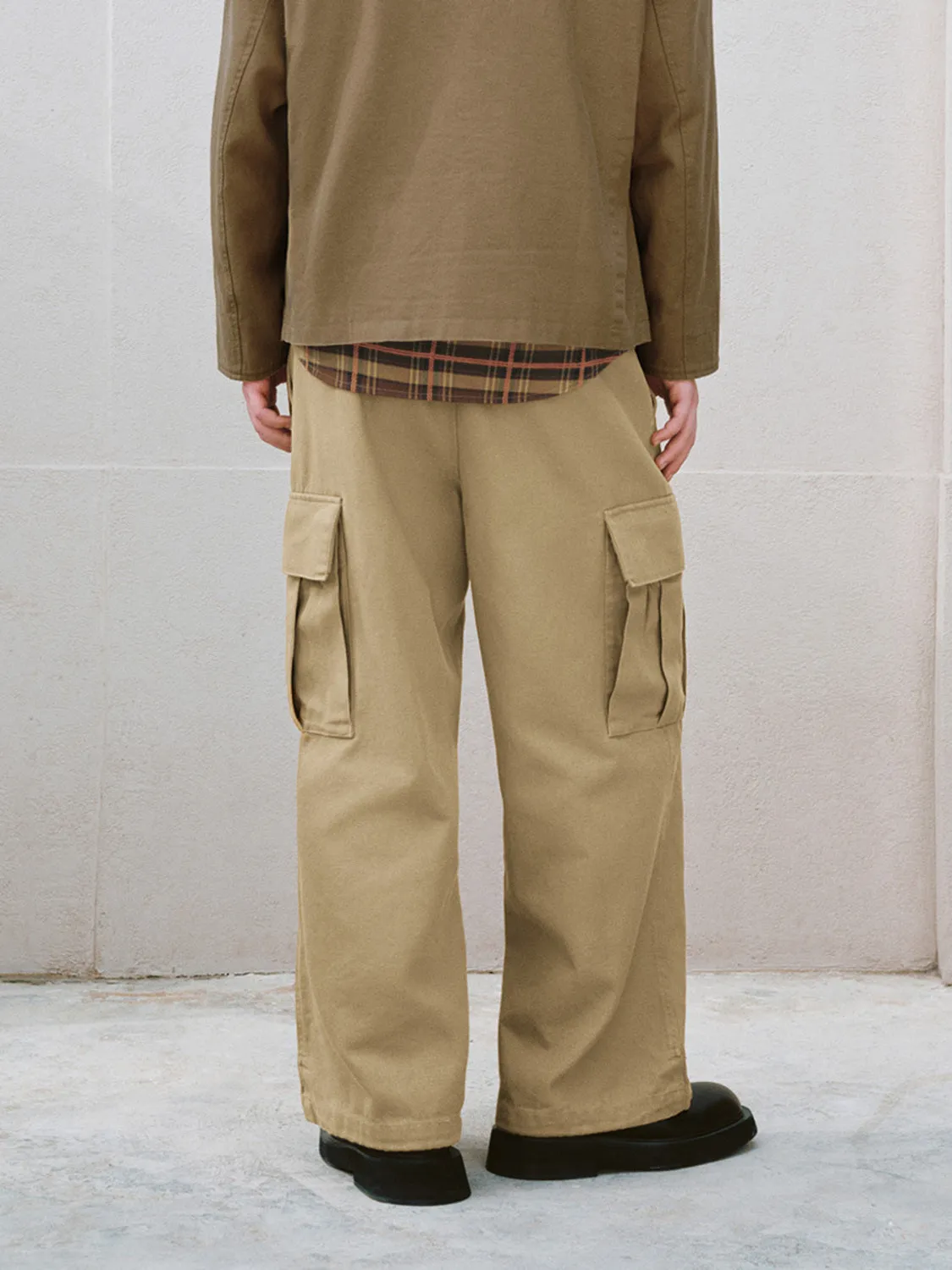 Wide-Leg Flap Pocket Pants sold by Urban Revivo product image thumbnail 3