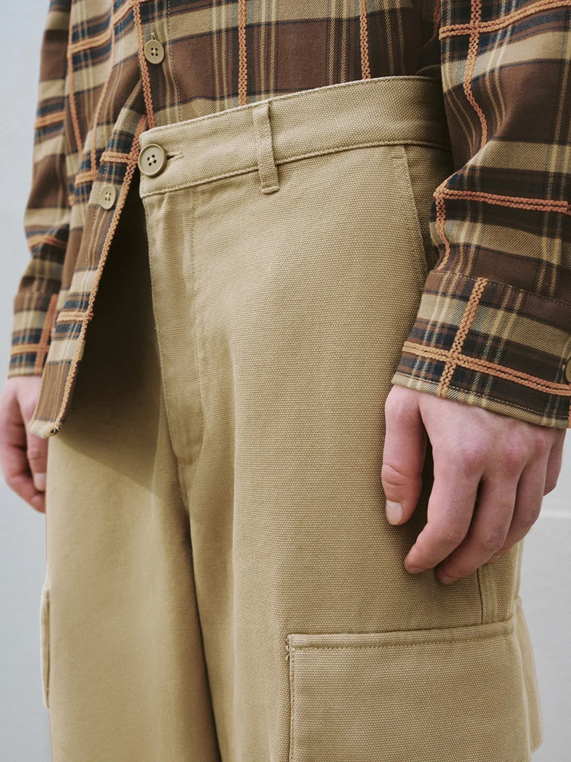 Wide-Leg Flap Pocket Pants sold by Urban Revivo product image thumbnail 4