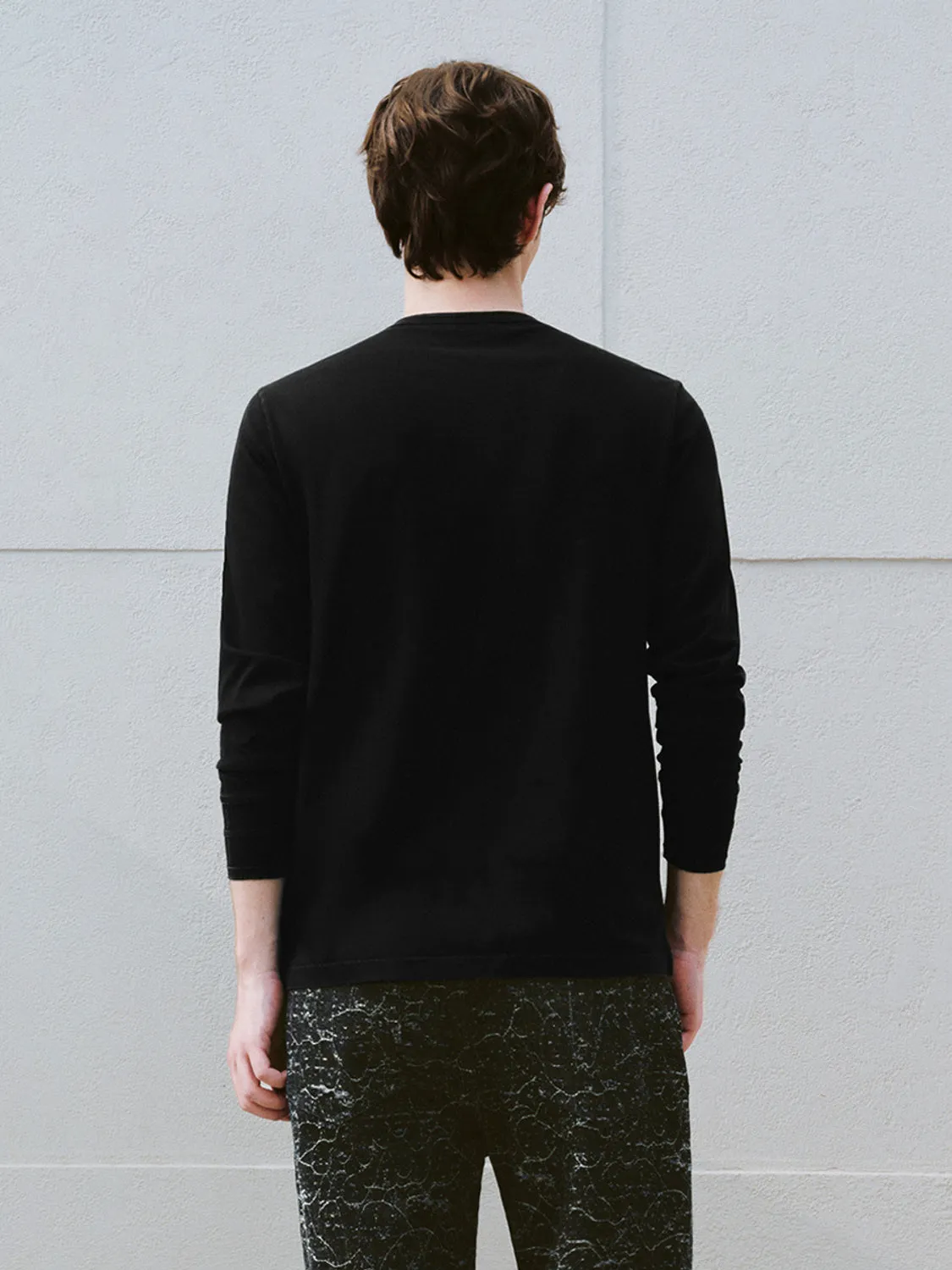 Button Half Placket Long Sleeve T-Shirts sold by Urban Revivo product image thumbnail 2