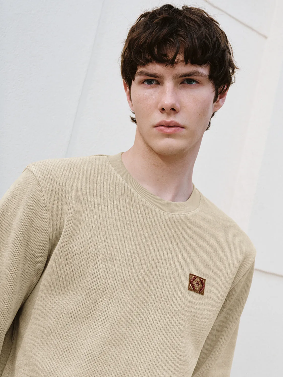 Crew Neck Regular Sweatshirts sold by Urban Revivo product image thumbnail 3