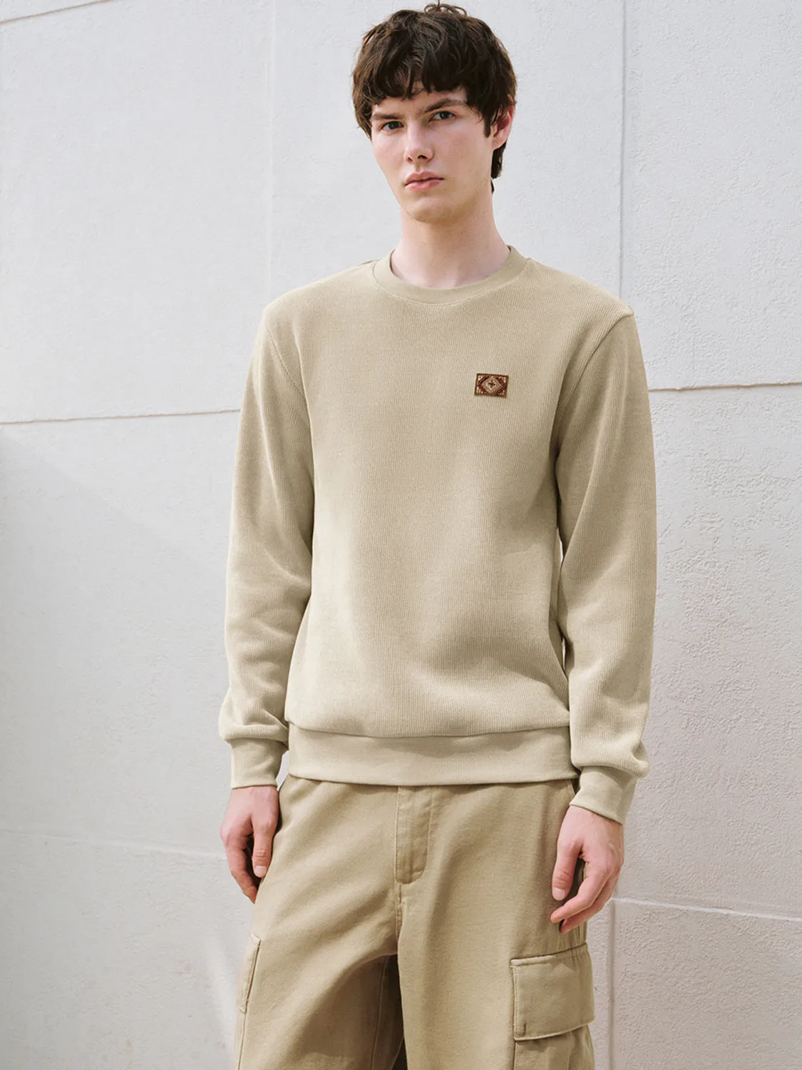 Crew Neck Regular Sweatshirts sold by Urban Revivo product image thumbnail 5