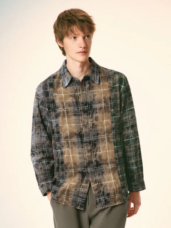 Plaid Button Up Loose Shirts sold by Urban Revivo