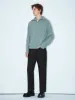 Zip Half Placket Knitted T-Shirts sold by Urban Revivo