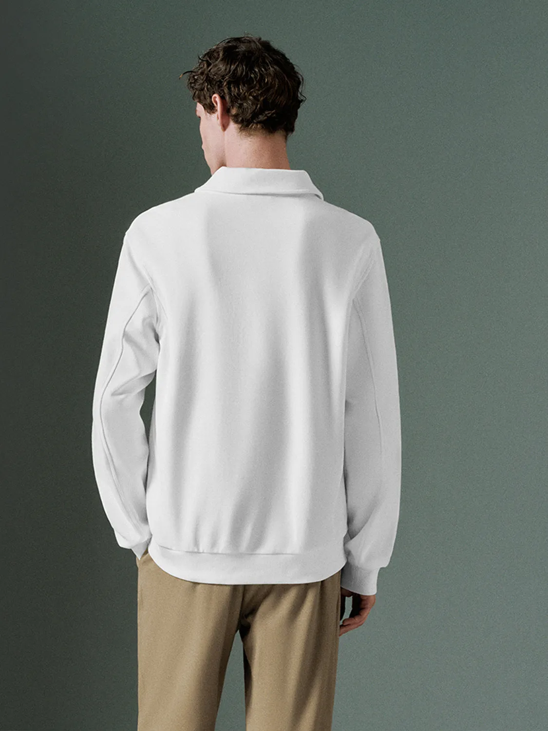 Zip Half Placket Sweatshirts sold by Urban Revivo product image thumbnail 2