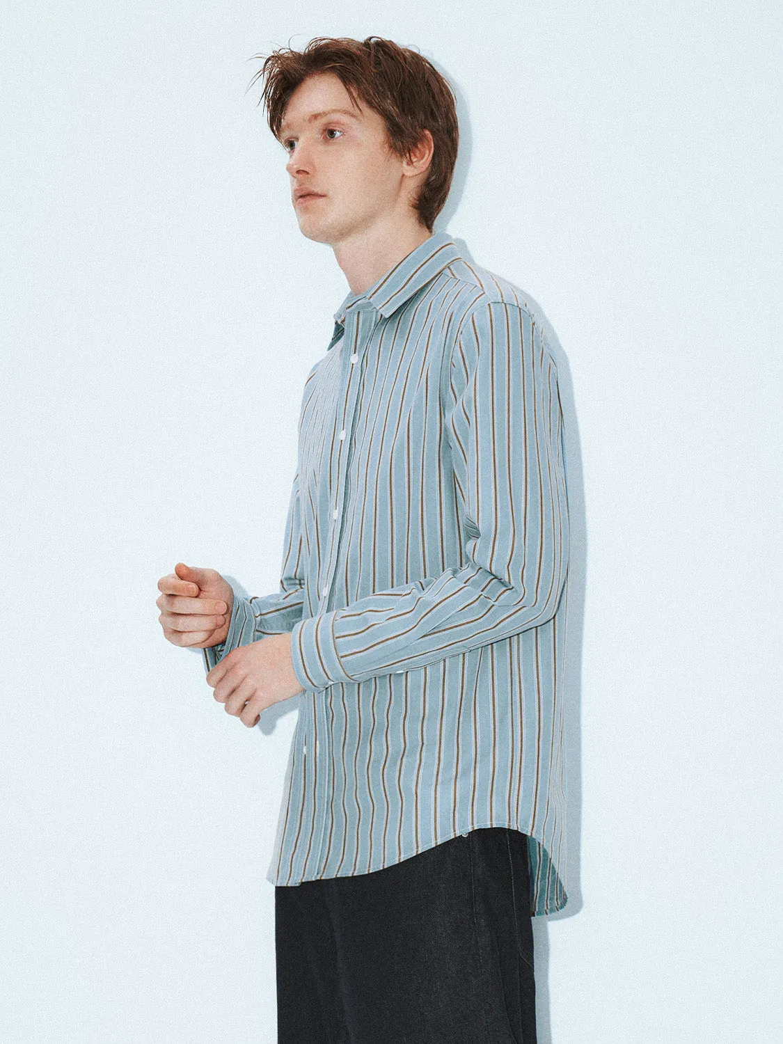 Regular Striped Long Sleeve Shirts sold by Urban Revivo product image thumbnail 2