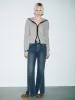 Zip Up Front Hoodie Knitted Cardigans sold by Urban Revivo