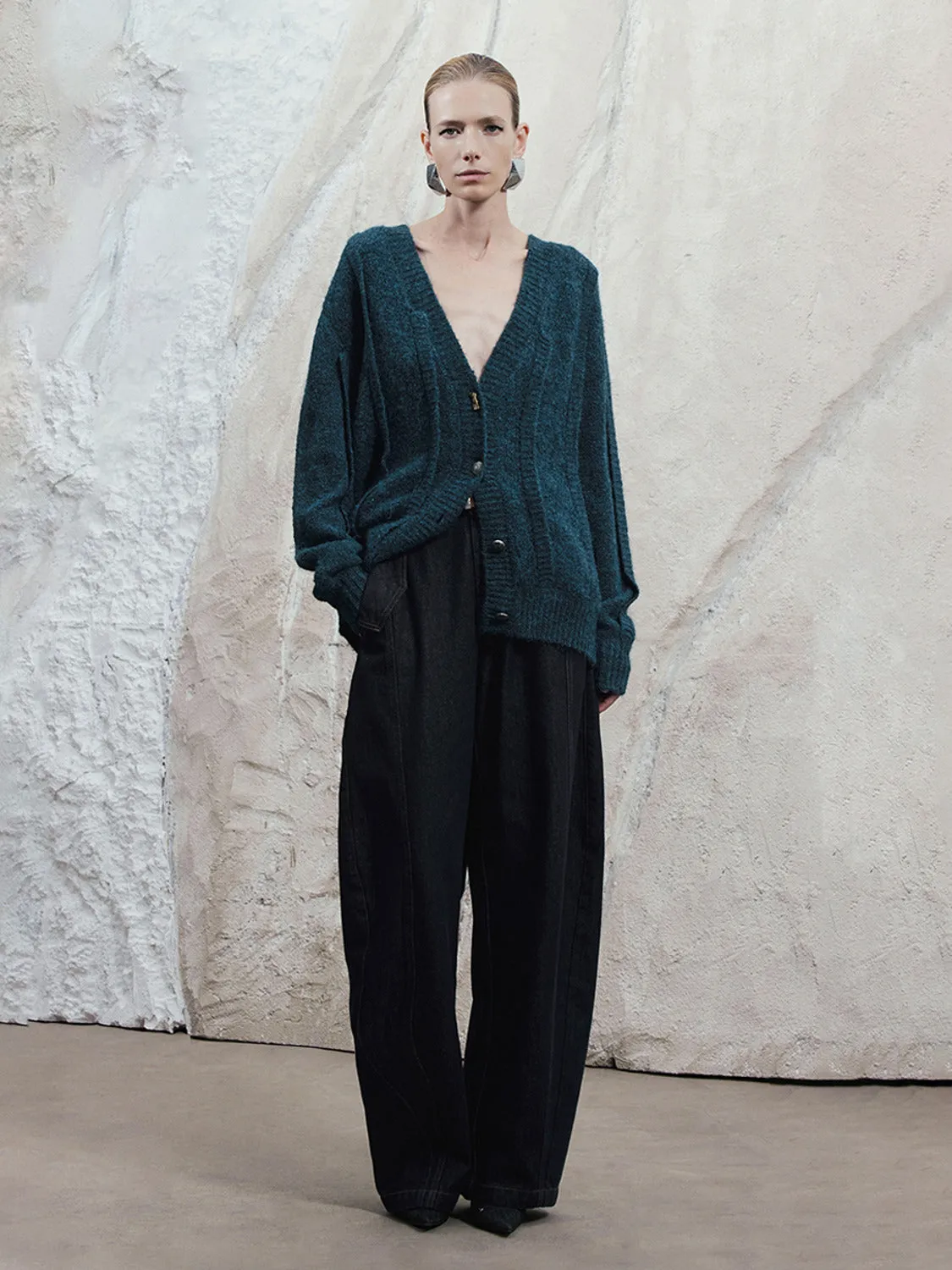 Oversized Knitted Cardigans sold by Urban Revivo product image thumbnail 3