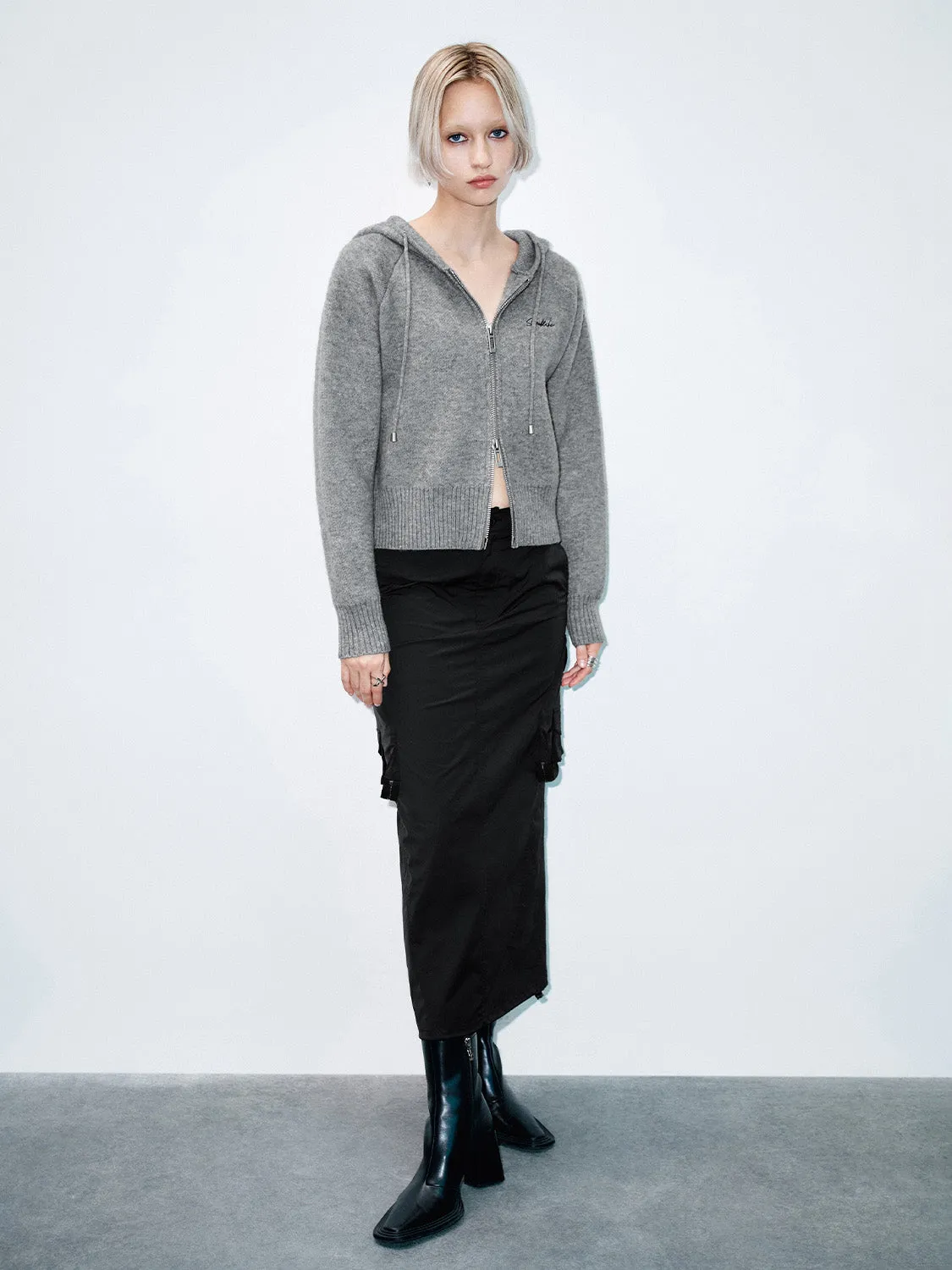 Hoodie Knitted Cardigans sold by Urban Revivo product image thumbnail 4