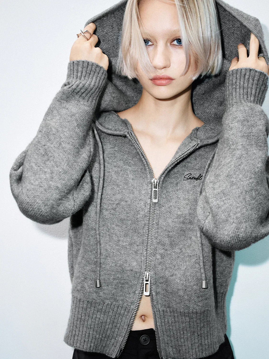 Hoodie Knitted Cardigans sold by Urban Revivo product image thumbnail 5