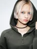 Zip Half Placket Loose Dresses sold by Urban Revivo
