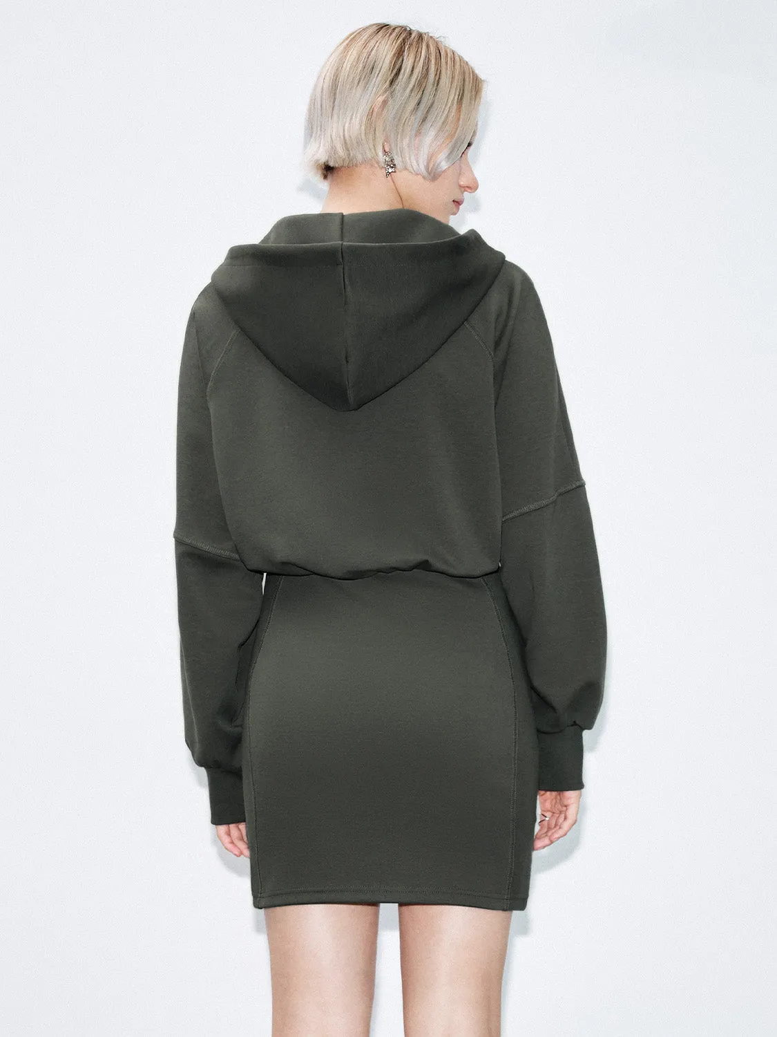 Zip Half Placket Loose Dresses sold by Urban Revivo product image thumbnail 3