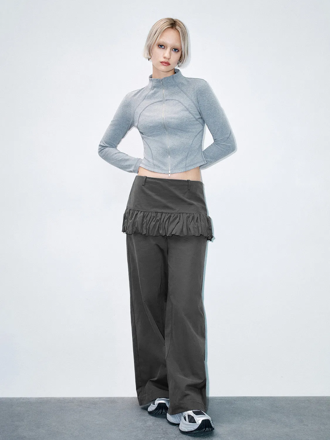 2 In 1 Wide-Leg Pants sold by Urban Revivo product image thumbnail 5