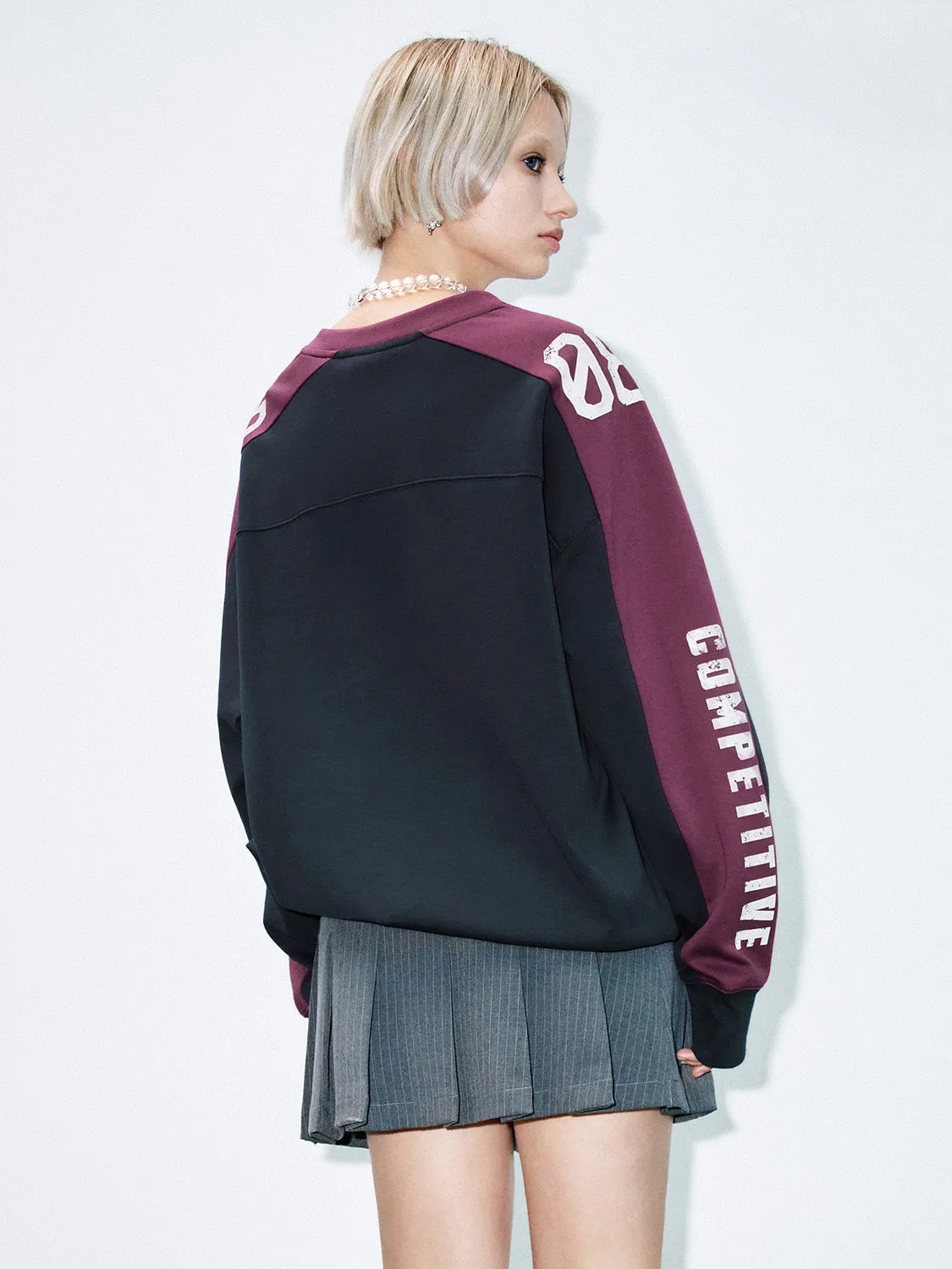 Loose Printed Sweatshirts sold by Urban Revivo product image thumbnail 3