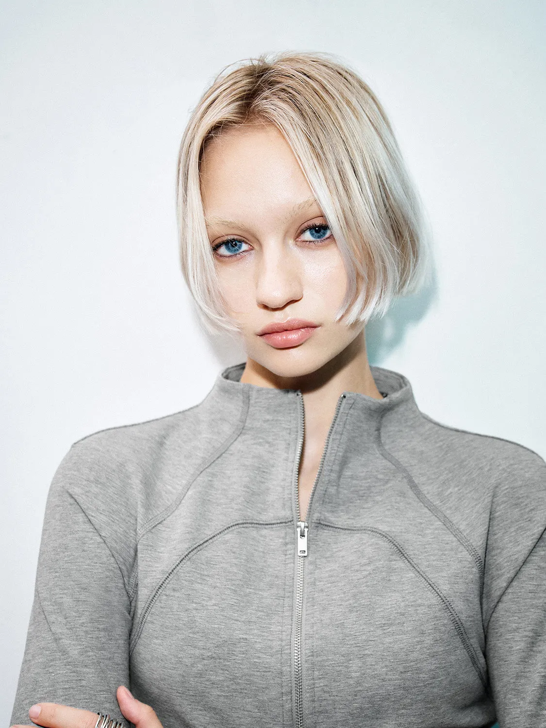 Zip Up Front Skinny Shirts sold by Urban Revivo product image thumbnail 5