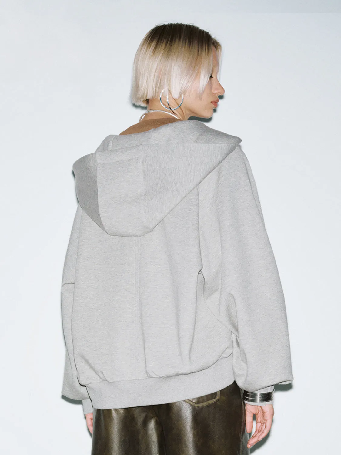 Hoodie Zip Up Front Jackets sold by Urban Revivo product image thumbnail 2