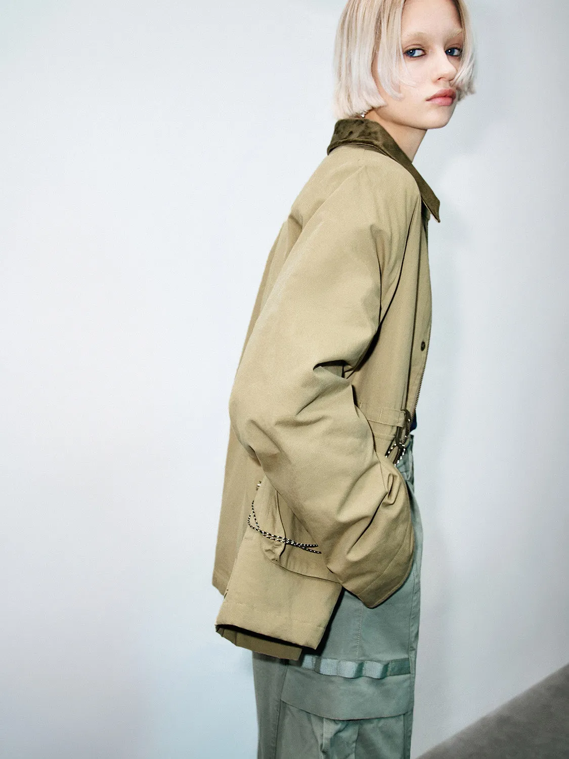 Press Button Loose Jackets sold by Urban Revivo product image thumbnail 2