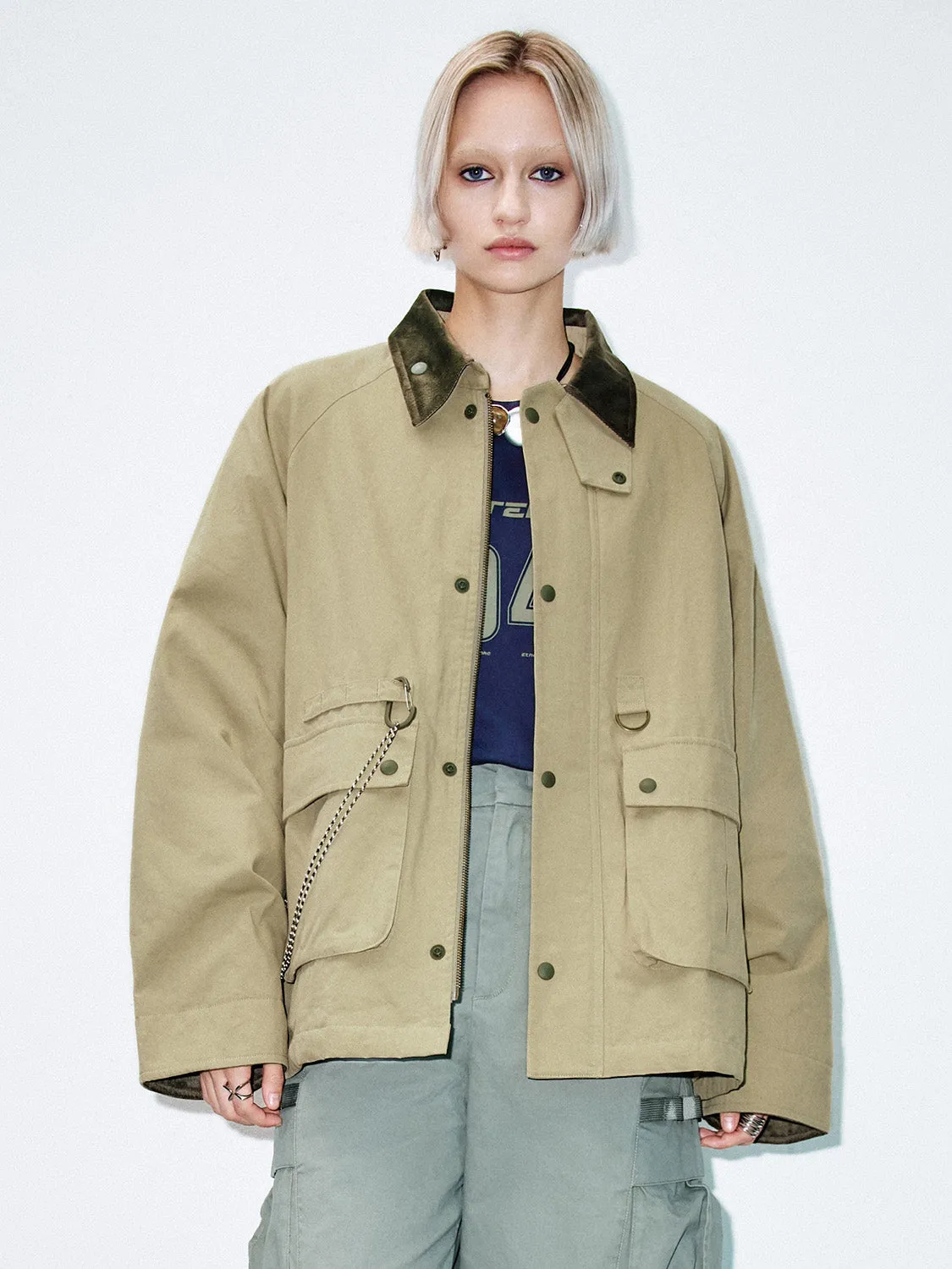 Press Button Loose Jackets sold by Urban Revivo