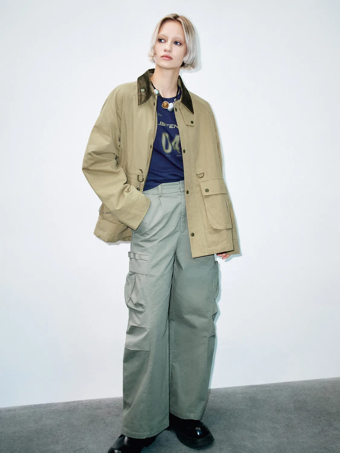 Press Button Loose Jackets sold by Urban Revivo product image thumbnail 4