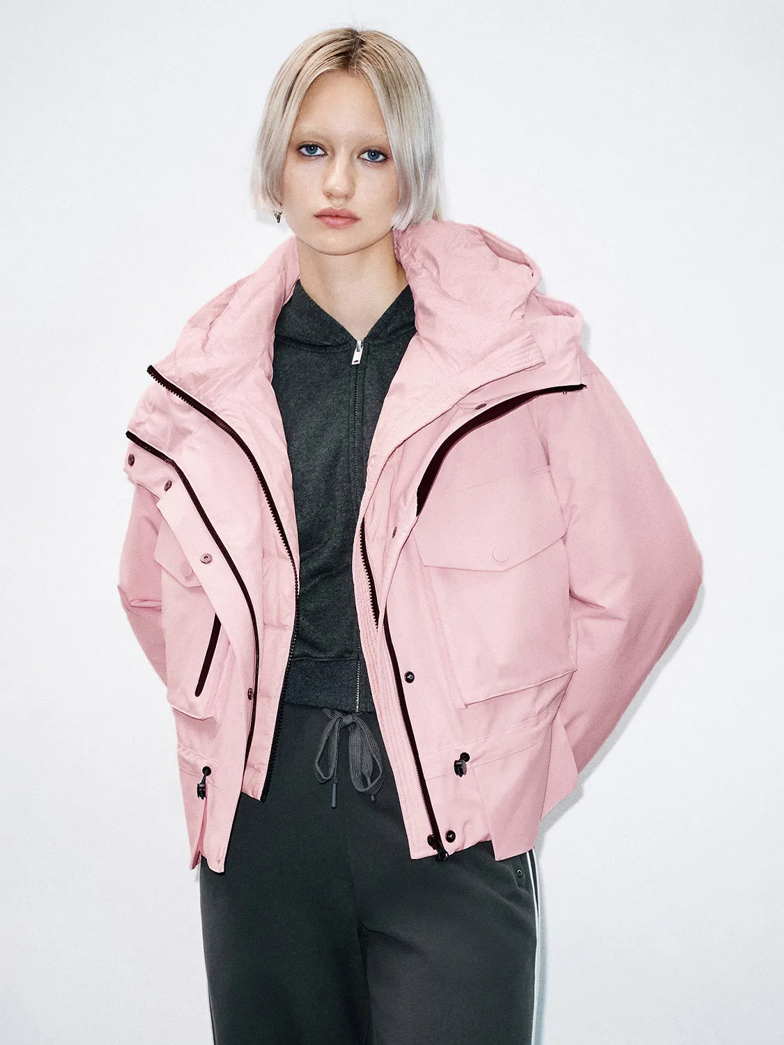 Loose Flap Pocket Down Outerwear sold by Urban Revivo