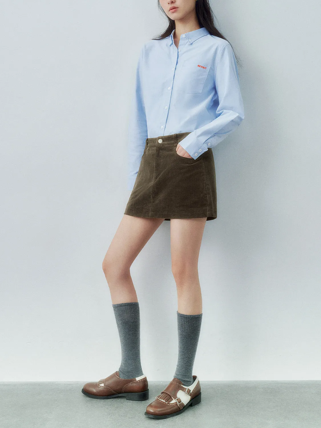 Button Down Long Sleeve Shirts sold by Urban Revivo product image thumbnail 4