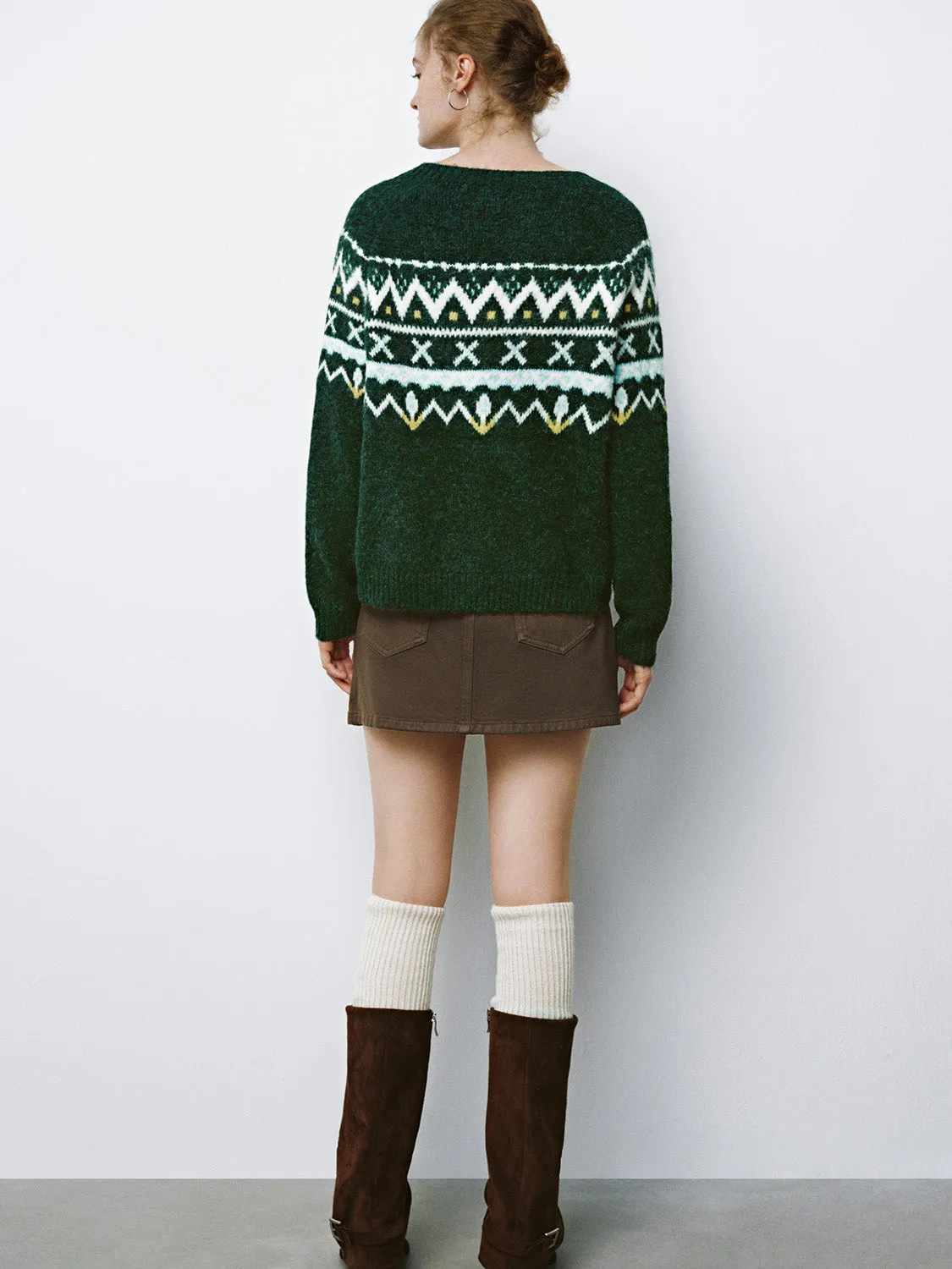 Fair Isle Knitted Cardigans sold by Urban Revivo product image thumbnail 3