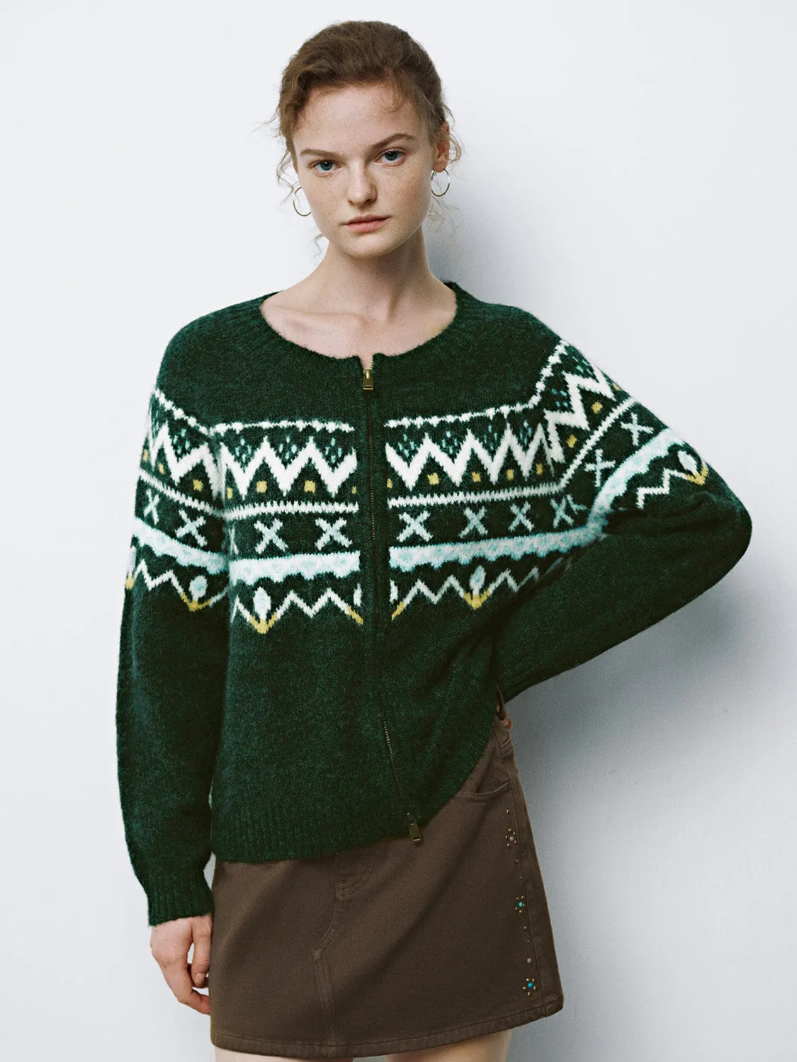 Fair Isle Knitted Cardigans sold by Urban Revivo