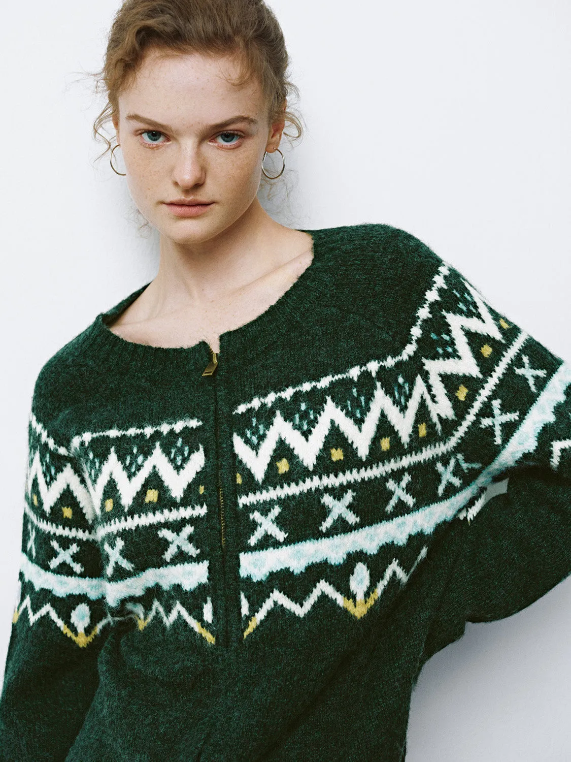 Fair Isle Knitted Cardigans sold by Urban Revivo product image thumbnail 5